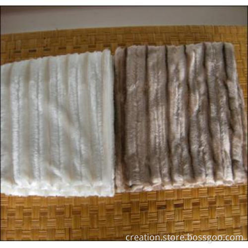 Faux Fur Throw With Fleece Bakcing Blankets